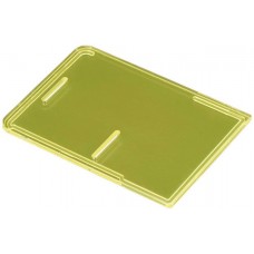 2245, Plastic, Polycarbonate Cover, Lid 3.661" L x 2.559" W x 0.118" H (93.00mm x 65.00mm x 3.00mm) Yellow