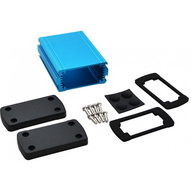 EXN-23351-BL, Enclosures, Boxes, & Cases Extruded Aluminum Enclosure Blue (1.4 X 2.7 X 3.5 In)