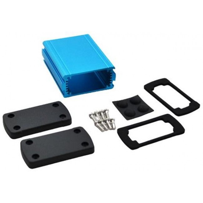 EXN-23351-BL, Enclosures, Boxes, & Cases Extruded Aluminum Enclosure Blue (1.4 X 2.7 X 3.5 In)