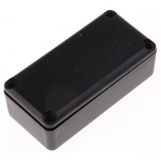 RX2KL05/S-5, Black ABS Potting Box With Lid, 49 x 24 x 16mm