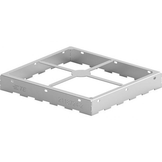 2118724-2, Board Mount EMI Enclosures 36.83 x 33.68 x 5.08mm Two-piece Cold Rolled Steel SMD