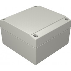 Aluminum enclosure, (L x W x H) 100 x 100 x 61 mm, gray (RAL 7038), IP66, 041010060