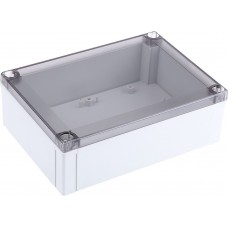 PC 150/60 HT ENCLOSURE, Enclosure Polycarbonate, Smoked transparent cover, High base, 180 x 60 x 130 mm