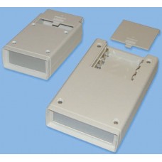 A9413338+A9114111, Shell-Type Case Series White ABS Handheld Enclosure, Integral Battery Compartment, IP65, 190 x 138 x 45mm