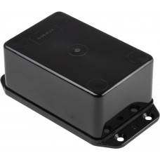 Black ABS Enclosure, IP54, Flanged, Black Lid, 108.2 x 58.2 x 39.5mm