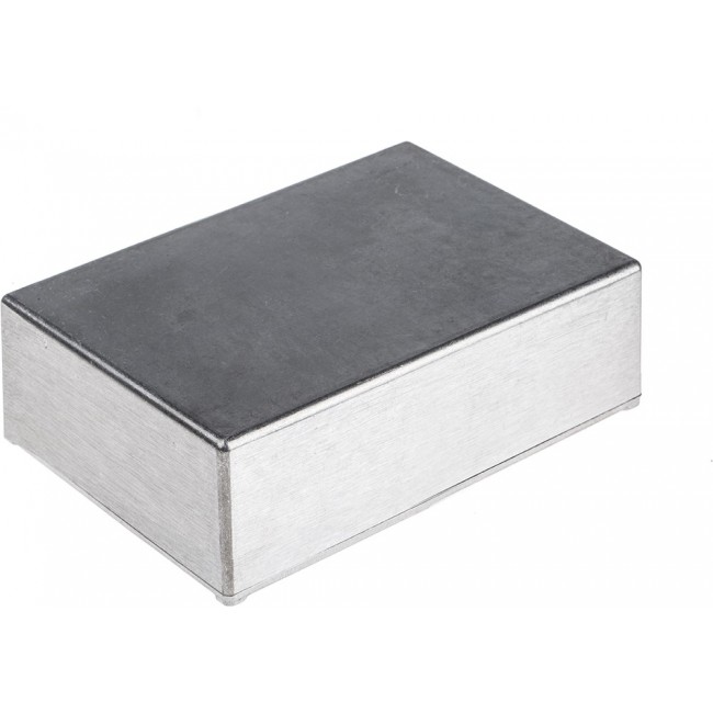 Silver Die Cast Aluminium Enclosure, IP54, Silver Lid, 152.2 x 82.2 x 50.8mm