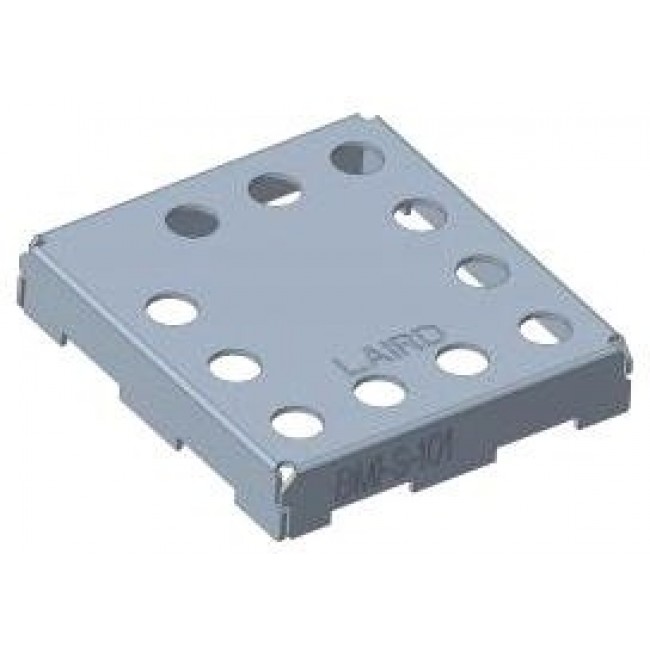 BMI-S-101, EMI Shielding Gasket, 13.66 mm x 12.7 mm x 2.54 mm, SMT 1 Piece Series, Corrosion-Resistant Steel