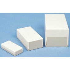 A9042065, Flat-Pack Case H Series White ABS Enclosure, IP40, Grey Lid, 189 x 110 x 120mm