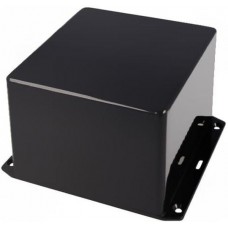 1591VFLBK, Enclosures, Boxes, & Cases FR ABS w/Flanged Lid 4.7x4.7x3.5" Black