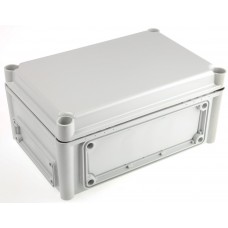 EKJB 130 G + EKJVT, EK Series Grey Polycarbonate Enclosure, IP66, IP67, Flanged, Grey Lid, 280 x 190 x 130mm