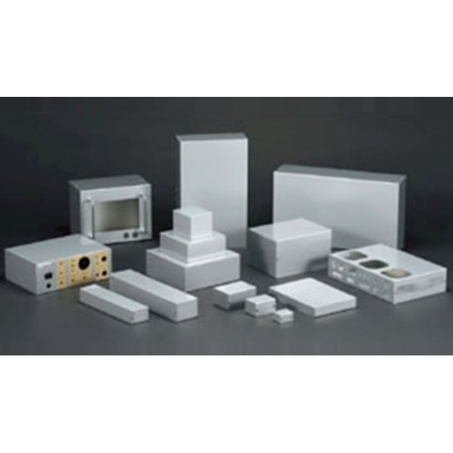 MB8-7-9, MB Series Silver Aluminium Enclosure, Silver Lid, 90 x 80 x 70mm