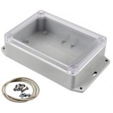 RP1200BFC, Flanged Enclosure with Clear Lid RP 105x145x40mm Off-White Polycarbonate IP65