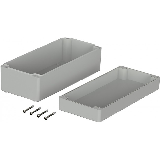 03245000, Euromas Series Light Grey ABS Enclosure, IP66, Light Grey Lid, 340 x 150 x 120mm