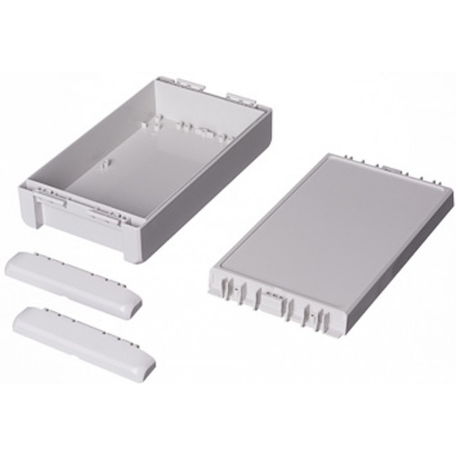 96015225 B 221306 PC-V0-7035, Bocube Series Light Grey Polycarbonate V0 Enclosure, IP66, IP68, IK07, Light Grey Lid, 231 x 125 x 60mm