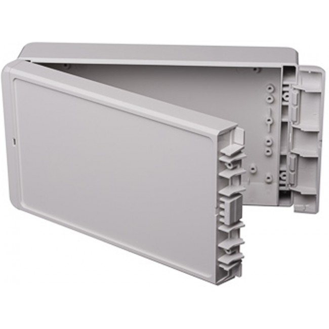 96015225 B 221306 PC-V0-7035, Bocube Series Light Grey Polycarbonate V0 Enclosure, IP66, IP68, IK07, Light Grey Lid, 231 x 125 x 60mm