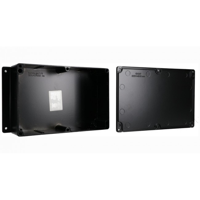 AN-2807-AB, Electrical Enclosures Aluminum Enclosure with Mounting Flanges Black (8.8 X 5.8 X 2.2 In)