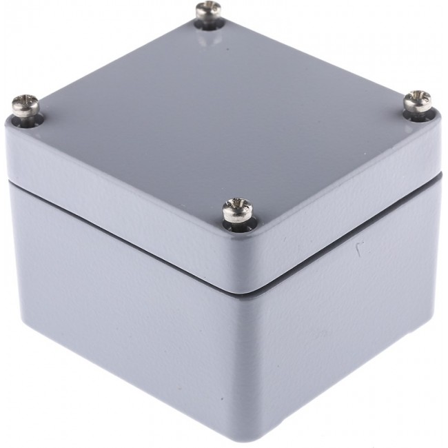 9104210, GA Series Grey Cast Aluminium Enclosure, IP66, IK08, Grey Lid, 57 x 75 x 80mm