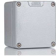 9104210, GA Series Grey Cast Aluminium Enclosure, IP66, IK08, Grey Lid, 57 x 75 x 80mm