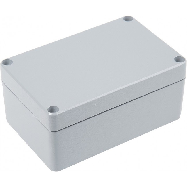 ALN 081306 COMPLETE, Euronord Series Grey Aluminium Enclosure, IP66, IP67, IP68, Grey Lid, 127 x 82 x 57mm