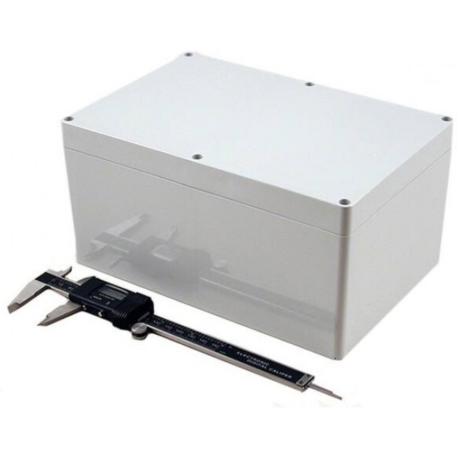 1554VBGY, Enclosures, Boxes, & Cases General Enclosure - Grey/Grey Lid - 9.4 x 6.3 x 4.7in - ABS - N4X