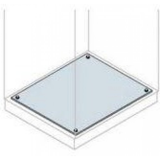 EF8042, IS2 Series Galvanised Steel Gland Plate, 400mm W, 800mm L for Use with AM2 Cabinets, IS2 Enclosures