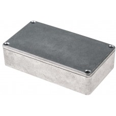 Silver Die Cast Aluminium Enclosure, IP66, Silver Lid, 114.5 x 63.6 x 30.3mm