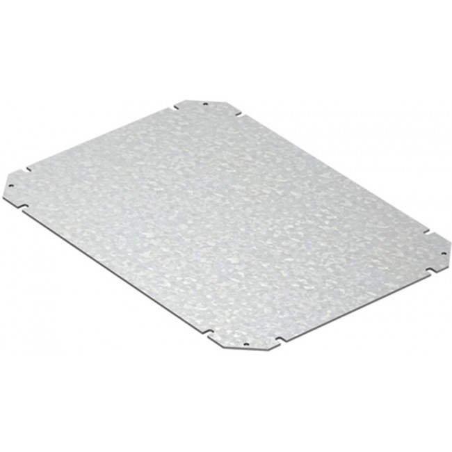 72001401, Steel Mounting Plate, 2mm H, 250mm W, 350mm L for Use with GEOS-L 3030-18/-22 Empty Enclosure