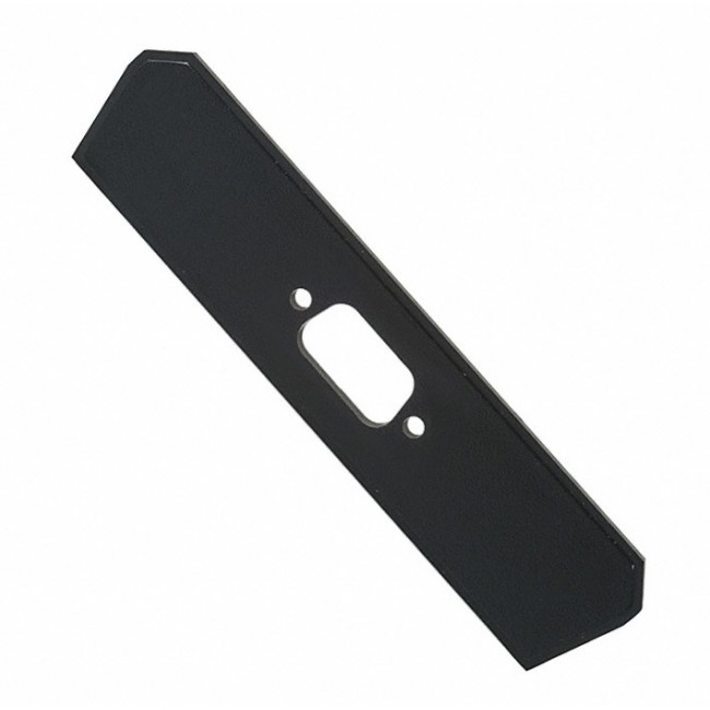 2020DB9, Plastic, ABS Panel, End 4.750" L x 1.050" W x 0.115" H (120.65mm x 26.67mm x 2.92mm) Black