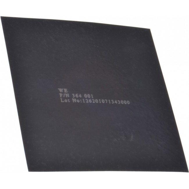 364001, EMI Gaskets, Sheets, Absorbers & Shielding WE-FSFS FlxSintrd Sq FerrSht 120x120x.1mm