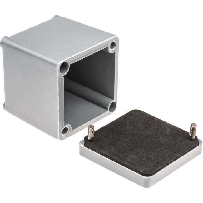 020606060, Polyester Standard Series Grey Glass Fibre Reinforced Polyester Enclosure, IP66, IK08, Grey Lid, 55 x 55 x 58.7mm