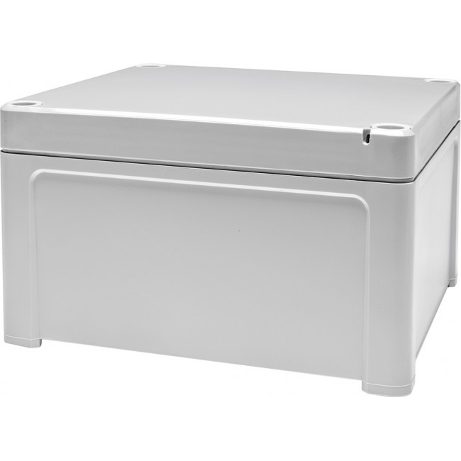 Grey Polycarbonate General Purpose Enclosure, IP65, Grey Lid, 130 x 130 x 75mm