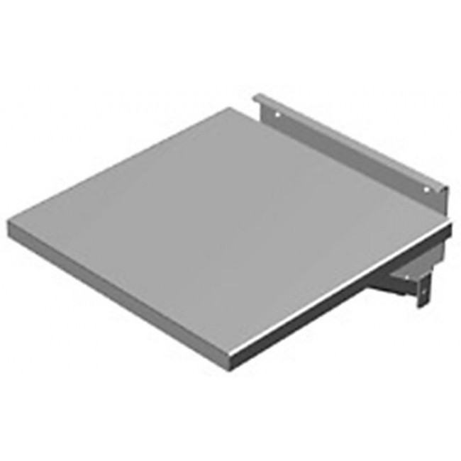 FDS1818GY, Metal, Steel Shelf, Fold Down 18.000" L x 18.000" W (457.20mm x 457.20mm) Gray