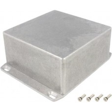 1590WUFL, Box Aluminum Unpainted Cover Included 4.724" L x 4.724" W (120.00mm x 119.99mm) X 2.401" (60.99mm)