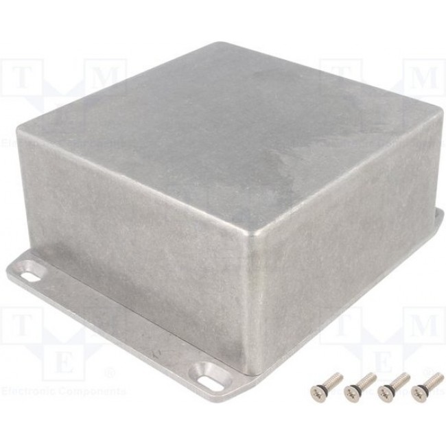 1590WUFL, 1590 Series Die Cast Aluminium Enclosure, IP65, Flanged, 59 x 120 x 150mm