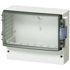 7525105, Plastic Enclosure with Transparent Cover Cardmaster 160x106x188mm Grey Polycarbonate IP65