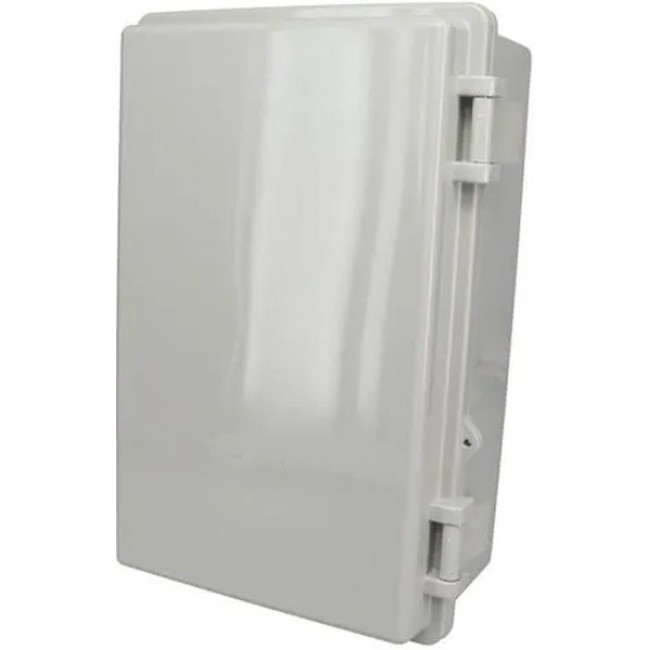 NBB-10241, Light Gray Plastic Bracket Mount Non Metallic Enclosure - External 10.73 x 6.79 x 4.33 Inches - Internal 9.84 x 5.9 x 4.07 Inches