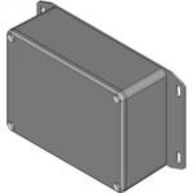 1590SF, Diecast Aluminum Enclosures w/ Bottom Flange, Unpainted, 4.35" x 3.21" x 1.57" (LxWxH)