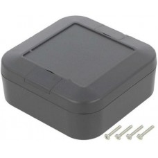 WP10-10-4C, WP Series Grey ABS Enclosure, IP67, Grey Lid, 100 x 100 x 40mm