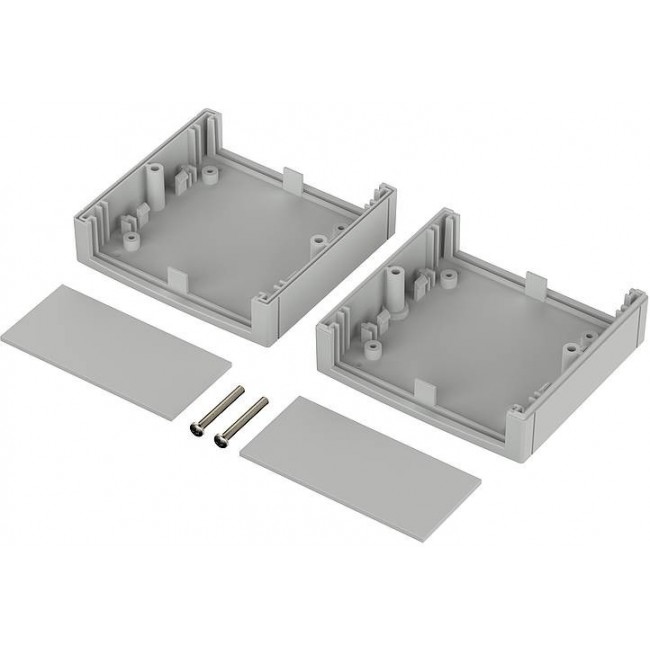 26135000 U 135-7035, Unimas Series Light Grey Polystyrene Unimas Enclosure, IP40, Light Grey Lid, 60 x 132 x 135mm