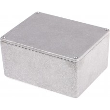 RTM5007/17-NAT, 5000 Series Grey Die Cast Aluminium Enclosure, IP54, Grey Lid, 121 x 95 x 61mm