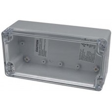 PN-1332-C, Clear/Light Gray Polycarbonate Wall Mount NEMA 4X Enclosure - External 6.3 x 3.15 x 2.17 Inches - Internal 6.02 x 2.87 x 1.94 Inc