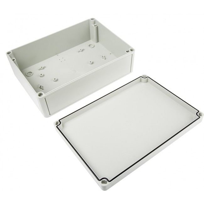 11040801, TK PS Series Grey Polystyrene Enclosure, IP66, Grey Lid, 254 x 180 x 90mm