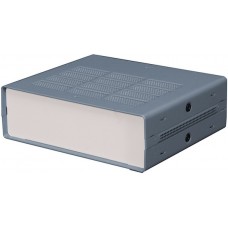 Grey Extruded Aluminium Enclosure, IP30, Grey Lid, 178 x 203 x 65mm