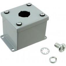 SPB-3921, Gray Steel Wall Mount Push Button Box - External 3.5 x 3.25 x 2.75 Inches - Internal 2.75 x 2.75 x 2.77 Inches