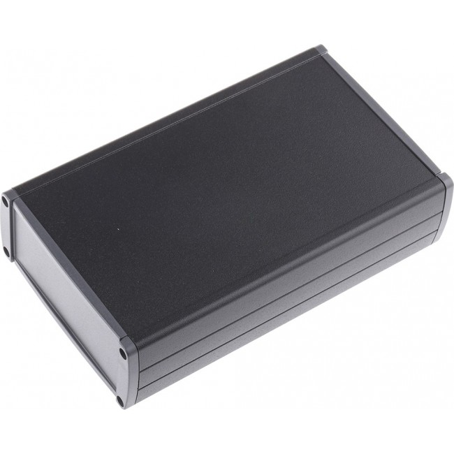 TEKAL 33.29, Tekal Series Black Aluminium Enclosure, Grey Lid, 175 x 105.9 x 45.8mm