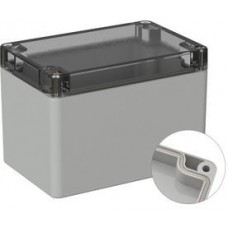 5U220610, Plastic Enclosure 80x120x85mm Grey Polycarbonate IP65