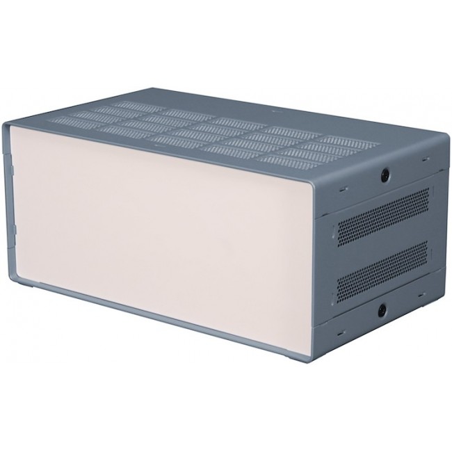 Grey Extruded Aluminium Enclosure, IP30, Grey Lid, 178 x 305 x 131mm