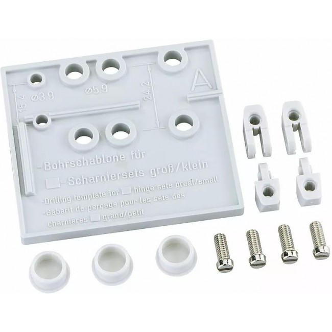 19000201, Spelsberg ASS-kl Series External Hinge Set for Use with Retrofitting the Enclosure Cover to Hinged Door, 7.5 x 8.4 x