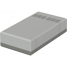 32205012 EG 2050 L, Elegant Series Light Grey, Agate Grey Polystyrene Enclosure, IP40, Light Grey Lid, 200 x 112 x 50mm