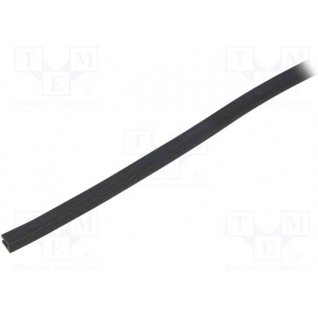 UT-5, Hole and edge shield; EPDM; L: 10m; black; H: 8mm; W: 5mm; industrial